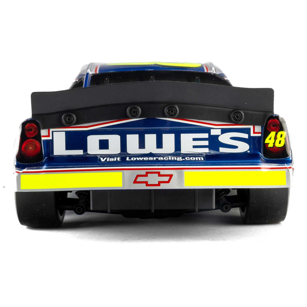 1/12 NASCAR RC Race Car Jimmie Johnson No. 48 Lowes Chevrolet Monte Carlo 2S AWD RTR Brushed On-Road (Battery & Charger Included), Blue