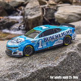1/12 NASCAR RC Race Car Ross Chastain No. 1 2025 Busch Light Chevrolet ZL1 2S AWD RTR Brushed On-Road (Battery & Charger Included),  Blue
