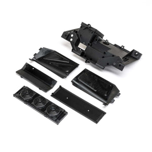 Rear Bulkhead, Fan Panel & Mud Guard: 1/10 Baja Rey 2.0