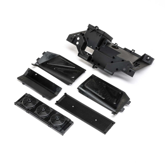 Rear Bulkhead, Fan Panel & Mud Guard: 1/10 Baja Rey 2.0
