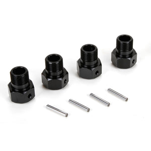 Wheel Hex Black and Pin (4): MTXL/DBXL-E/DBXL 2.0