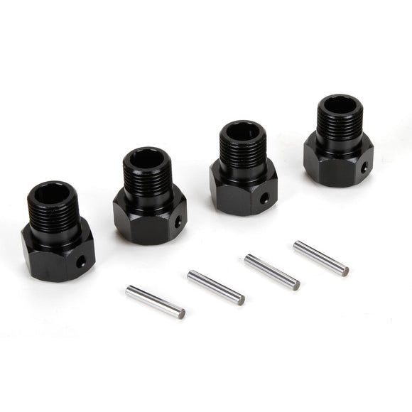 Wheel Hex Black and Pin (4): MTXL/DBXL-E/DBXL 2.0