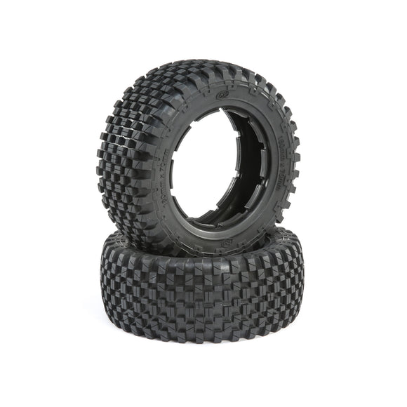 1/5 Front/Rear 4.75 Wheel and Beadlock Set, 24mm Hex, Grey (2): 5ive-T 2.0