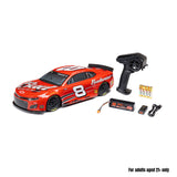 Losi 1/12 NASCAR RC Race Car Dale Earnhardt Jr. No. 8 Budweiser Chevrolet ZL1 2S AWD RTR Brushed On-Road (Battery & Charger Included), Red