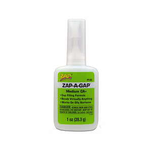 Zap-A-Gap Medium CA+ Glue, 1 oz
