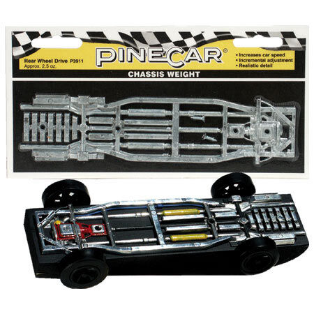 Chassis Weight, Rear Wheel Drive 2 oz