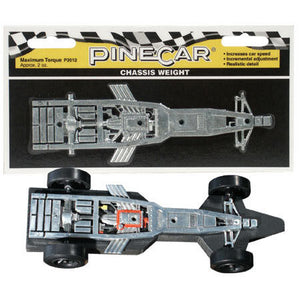 Chassis Weight, Maximum Torque 2.5 oz