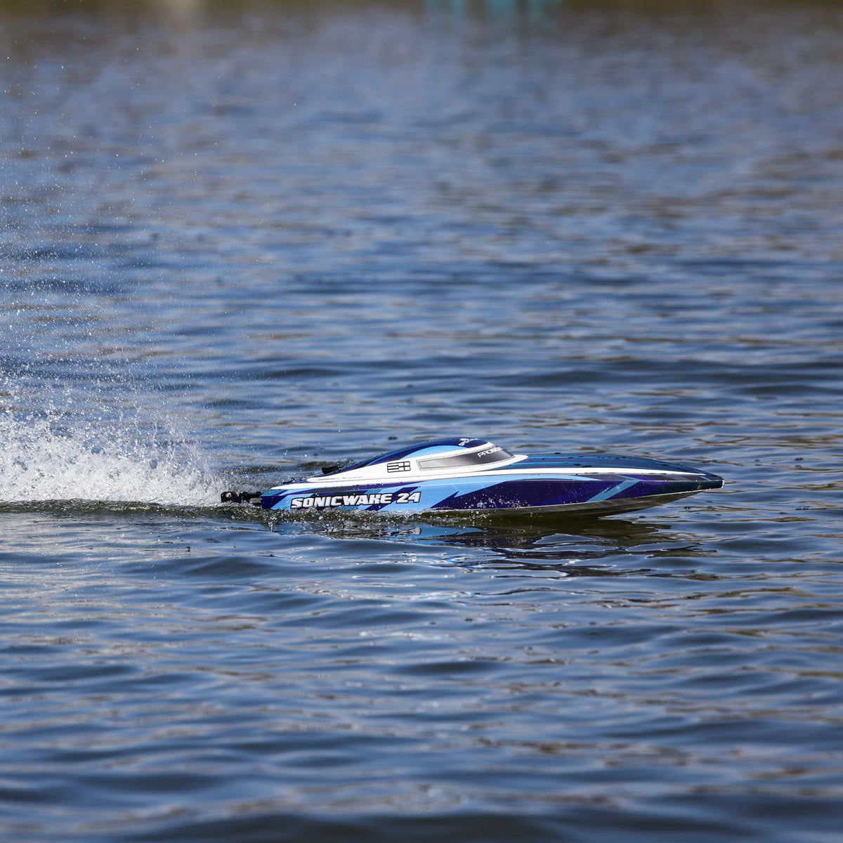 Sonicwake 24" Self-Righting Brushless Deep-V RTR (Battery & Charger Included), Blue