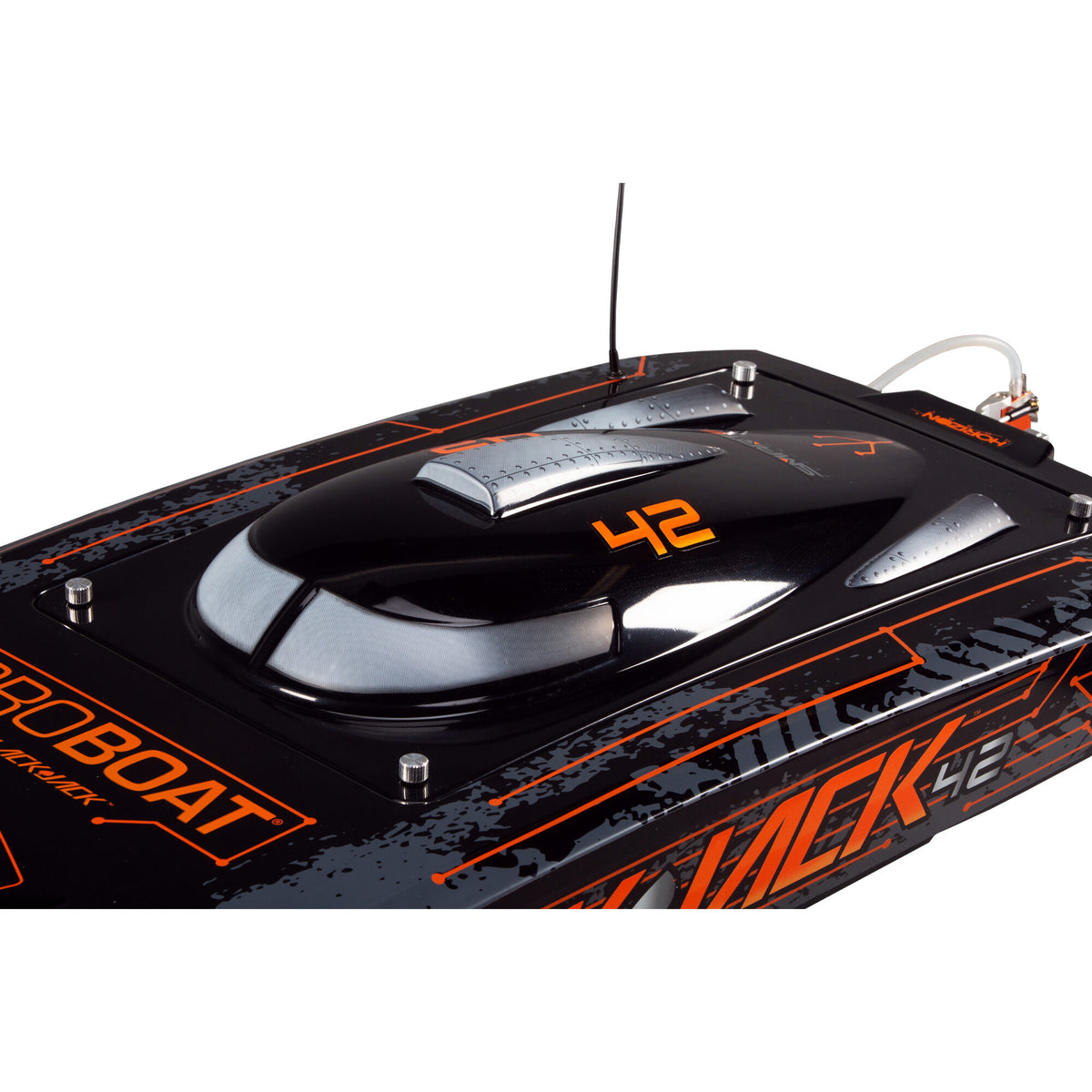 Blackjack 42" 8S Brushless Catamaran RTR, Black/Orange