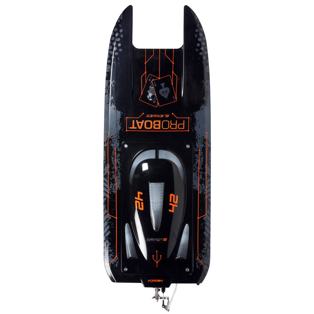 Blackjack 42" 8S Brushless Catamaran RTR, Black/Orange