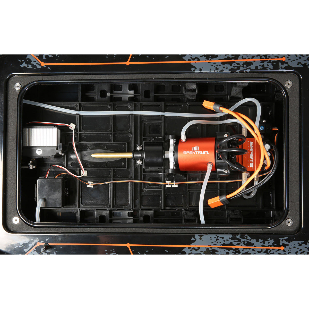 Blackjack 42" 8S Brushless Catamaran RTR, Black/Orange