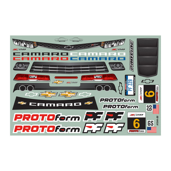 1/10 Chevy Camaro Z/28 Clear Body: 190mm Touring Car