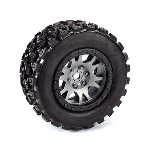 Limited Edition Badlands MX43 Pro-Loc F/R Mounted 24mm Gray/Black Impulse (2) for X-Maxx