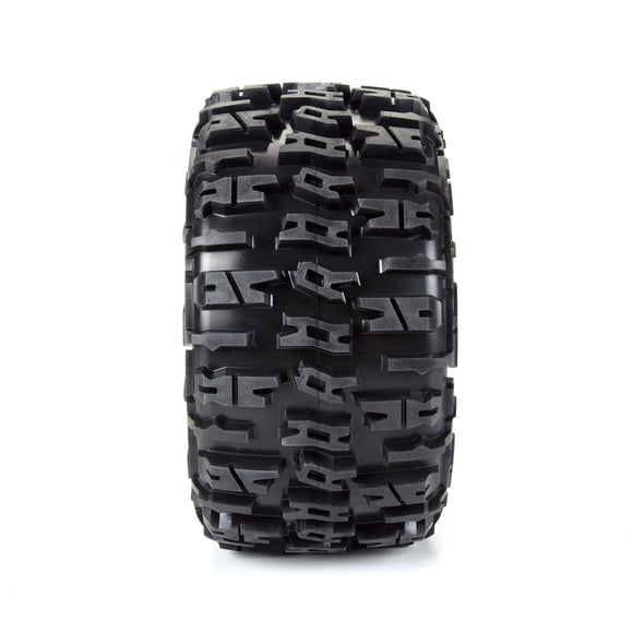 Limited Edition Trencher Pro-Loc F/R Mounted 24mm Gray/Black Impulse (2) for X-Maxx