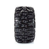 Limited Edition Trencher Pro-Loc F/R Mounted 24mm Gray/Black Impulse (2) for X-Maxx