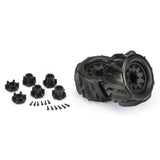 Pro-Line Dumont 2.8" Sand/Snow MTD Raid Blk Wheels F/R