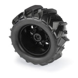 Pro-Line Dumont 2.8" Sand/Snow MTD Raid Blk Wheels F/R