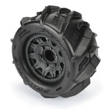 Pro-Line Dumont 2.8" Sand/Snow MTD Raid Blk Wheels F/R