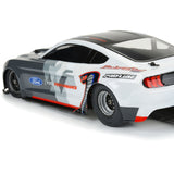 1/16 Reaction Rear Tires MTD 8mm Black/Silver (2): Losi Mini Drag