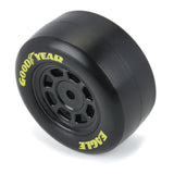 Pro-Line Goodyear Eagle Tire F/R MTD Steel Racing Wheels Black for Losi NASCAR
