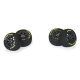 Pro-Line Goodyear Eagle Dirt Tire F/R MTD Grey for Losi NASCAR Racecar (4)