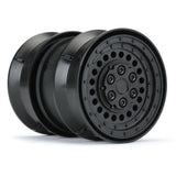 Pro-Line® 1/10 Carbine Front/Rear 1.9" 12mm Rock Crawler Wheels (2) Black