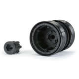 Pro-Line® 1/10 Carbine Front/Rear 1.9" 12mm Rock Crawler Wheels (2) Black