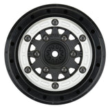 1/10 Pro-Line Raid Bead-Loc F/R 2.2"/3.0" SC (2) Silvr/Blk