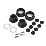 1/10 Pro-Line Raid Bead-Loc F/R 2.2"/3.0" SC (2) Silvr/Blk