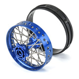 1/4 Pro-Spec Aluminum F/R Wheel Blue/Blue Dunlop MX33/MX33 Bundle