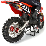 1/4 Pro-Spec Aluminum F/R Wheel Black/Red Dunlop MX33/MX14 Bundle