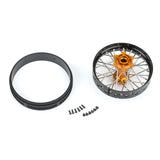 1/4 Pro-Spec Aluminum F/R Wheel Black/Gold Dunlop MX33/MX33 Bundle