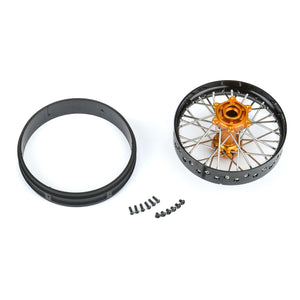 1/4 Pro-Spec Aluminum V2 Bead Rear Wheel Black/Gold (1): Promoto-MX