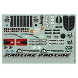 1/10 Pro-Line Jeep® Wrangler JL Unlimitd Rubcn Clr Bdy 12.3" (313mm) WB Crwlrs