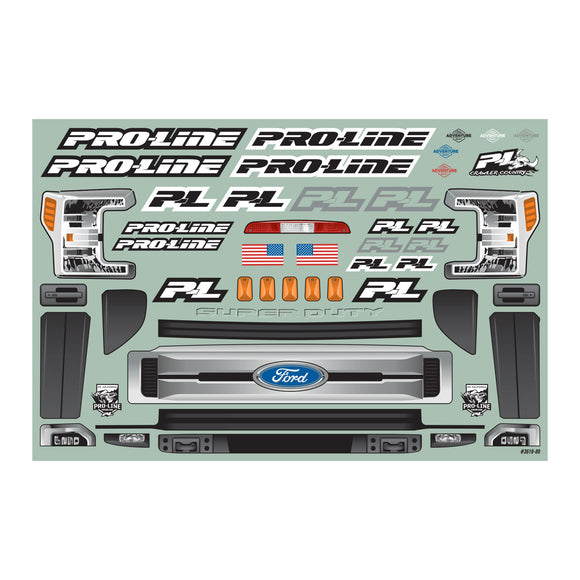 1/10 2017 Ford F-250 Super Duty Cab-Only Clear Body 12.3