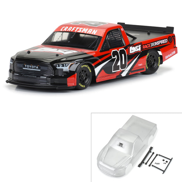 Pro-Line Pre-Cut 2024 Toyota Tundra NASCAR Truck Series Clear Body for Losi NASCAR