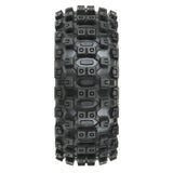 1/8 Badlands MX M2 Front/Rear Buggy Tires Mounted 17mm Black (2)