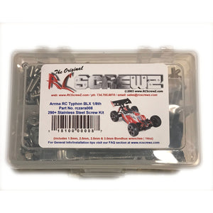 Stainless Steel Screw Set: ARRMA TYPHON BLX 1/8