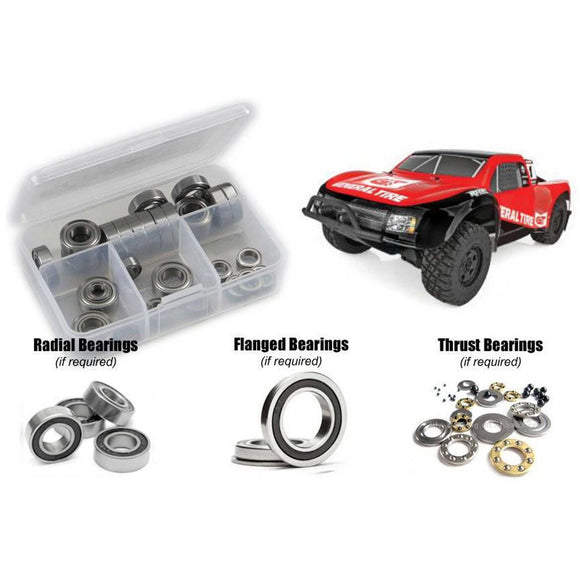 Rubber Shielded Bearing Kit, 1/10 Team Associated Pro4 SC10