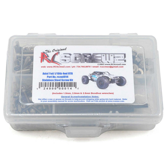 Stainless Steel Screw Set: Axial Yeti 1/10 4WD