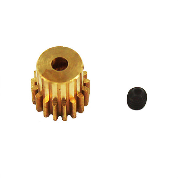 Brass Pinion Gear, 17T, .6 Module: Volcano