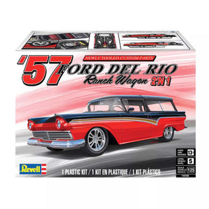 Revell 1/25 1957 Ford Del Rio Ranch Wagon 2-in-1 Plastic Model Kit