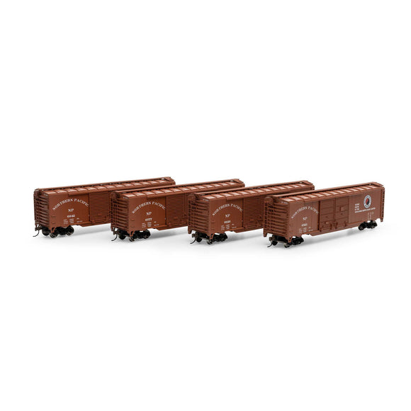 HO PS-1 Double Sliding Door Box Car, NP #6523 / 6526 / 6777 / 6942 (4)