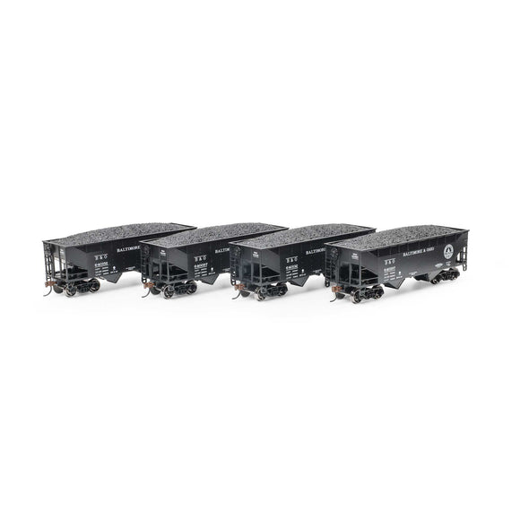 HO 34' 2-Bay Offset Hopper with Coal Load, BO #640097 / 640132 / 640152 / 640197 (4)