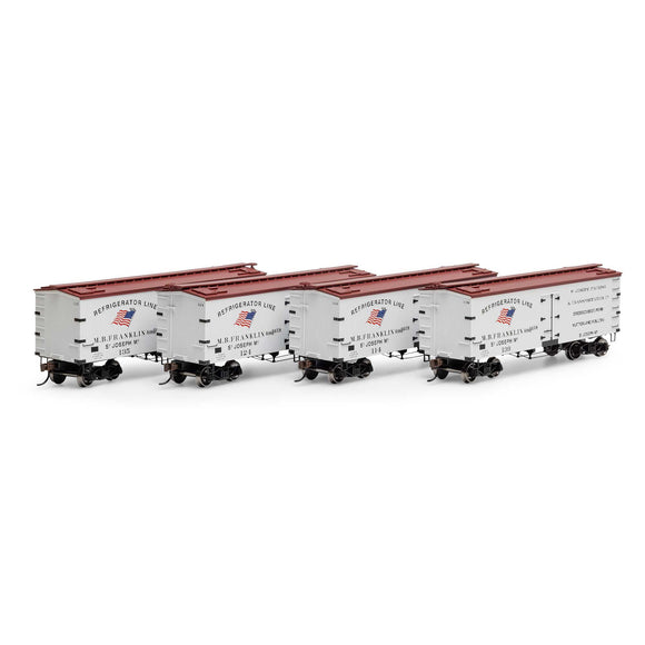 HO 36' Wood Reefer, SJPX #114 / 124 / 135 / 139 (4)