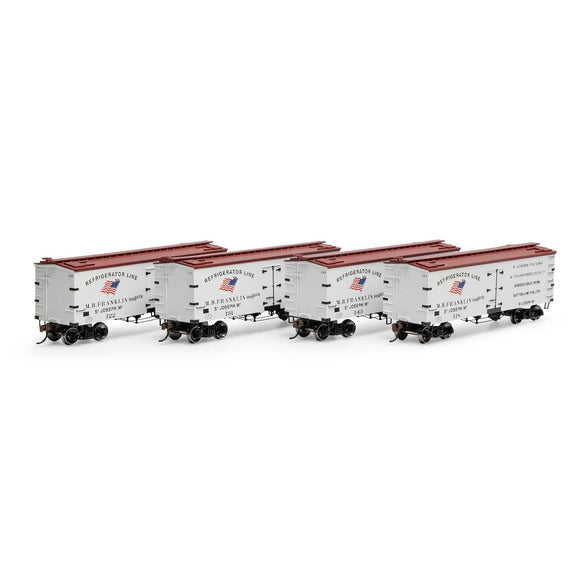 HO 36' Wood Reefer, SJPX #118 / 122 / 131 / 143 (4)