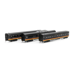 HO Streamline Passenger Cars, KCS (3)