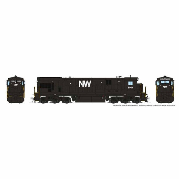 HO C30-7 Locomotive DC/DCC & Sound, N&W #8068