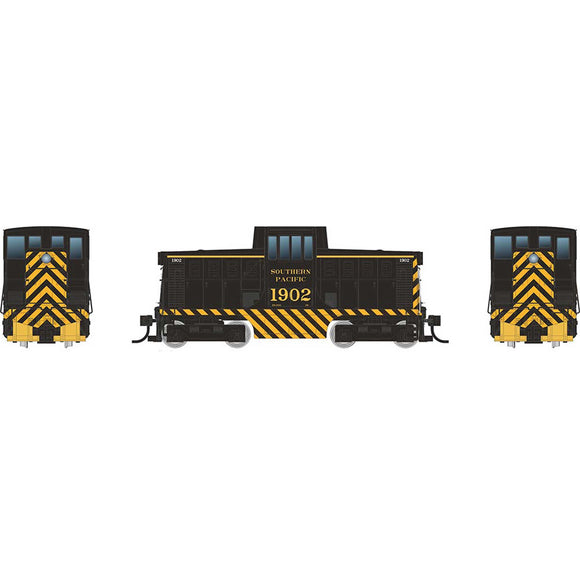 HO GE 44 Tonner Switcher Locomotive with DCC & Sound, SP Black #1902