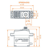 A4040 MT/HS Micro Metal Gear HV Servo